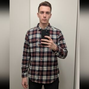 Sonoma plaid button-down, XL, Cotton flannel shirt
